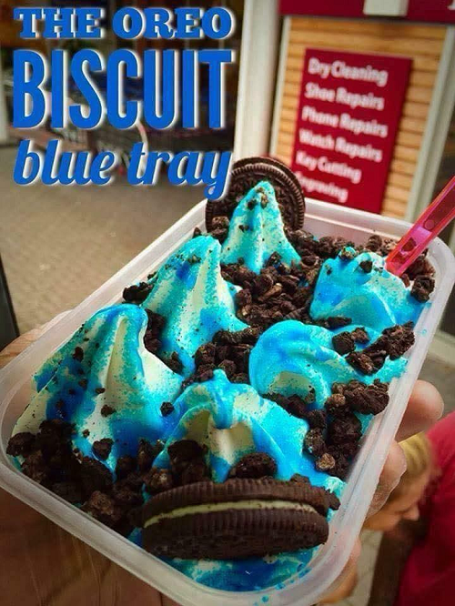The Oreo Biscuit Blue Tray 